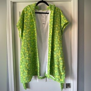 Terry cloth coverup and beach bag